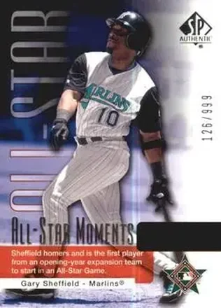2004 SP Authentic #164 - Gary Sheffield - Florida Marlins