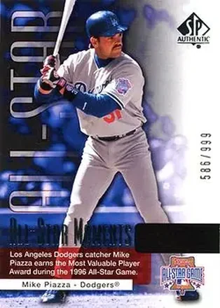 2004 SP Authentic #167 - Mike Piazza - Los Angeles Dodgers