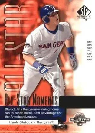 2004 SP Authentic #176 - Hank Blalock - Texas Rangers