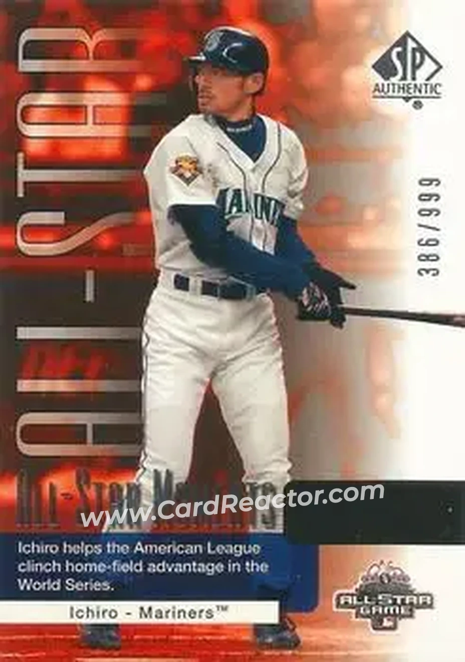 2004 SP Authentic #177 - Ichiro - Seattle Mariners - Front