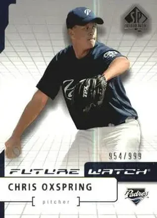 2004 SP Authentic #184 - Chris Oxspring - San Diego Padres