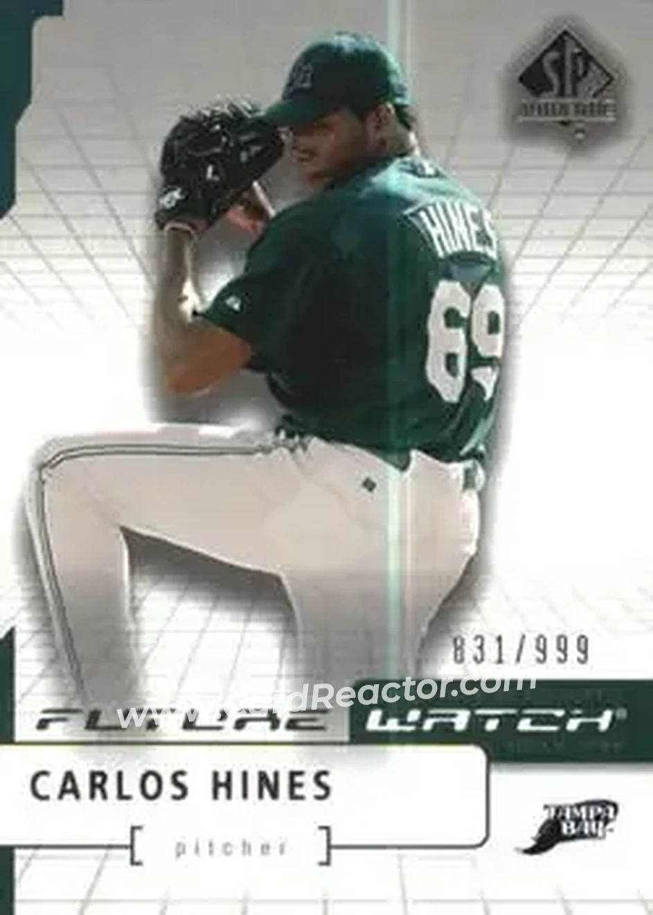 2004 SP Authentic #187 - Carlos Hines - Tampa Bay Devil Rays - Front