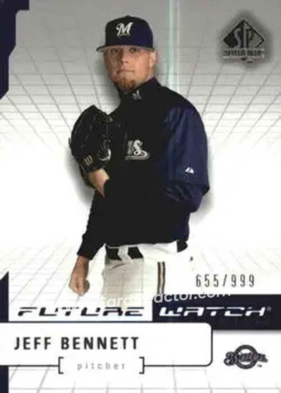 2004 SP Authentic #190 - Jeff Bennett - Milwaukee Brewers - Front