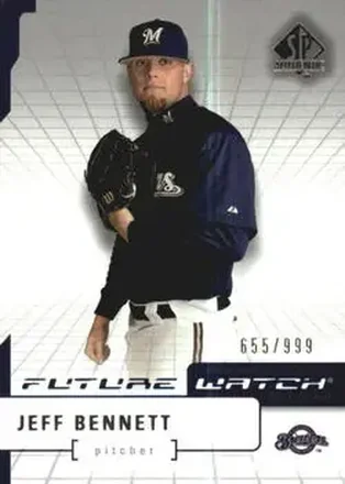 2004 SP Authentic #190 - Jeff Bennett - Milwaukee Brewers