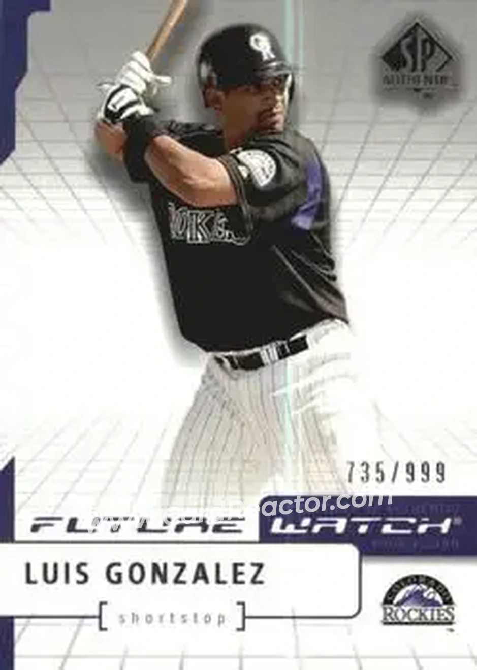 2004 SP Authentic #191 - Luis Gonzalez - Colorado Rockies - Front
