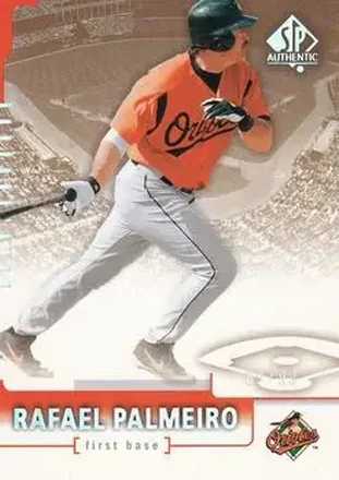 2004 SP Authentic - Gold #3 - Rafael Palmeiro - Baltimore Orioles