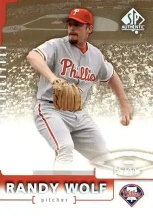 2004 SP Authentic - Gold #27 - Randy Wolf - Philadelphia Phillies