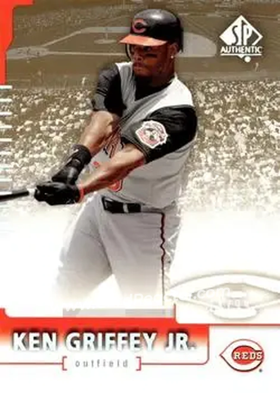 2004 SP Authentic - Gold #50 - Ken Griffey Jr. - Cincinnati Reds - Front