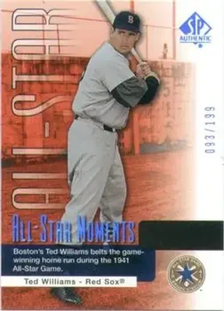 2004 SP Authentic - Gold #136 - Ted Williams - Boston Red Sox