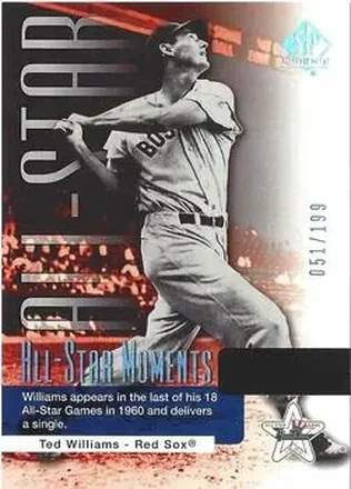 2004 SP Authentic - Gold #143 - Ted Williams - Boston Red Sox