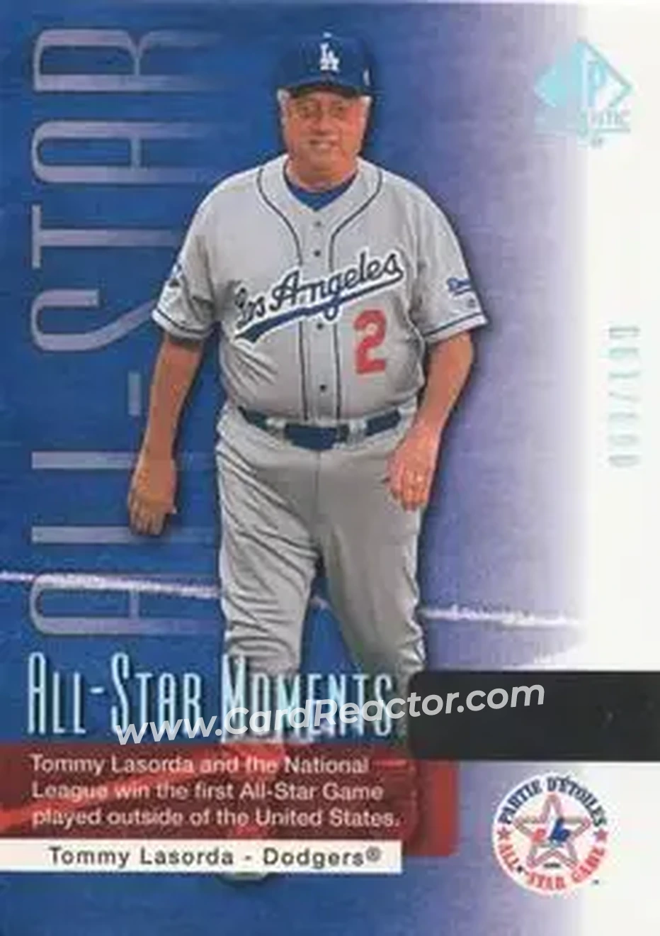 2004 SP Authentic - Gold #156 - Tom Lasorda - Los Angeles Dodgers - Front
