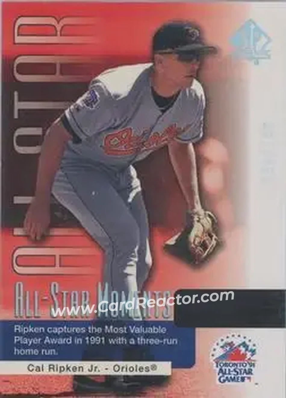 2004 SP Authentic - Gold #162 - Cal Ripken - Baltimore Orioles - Front