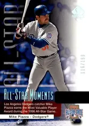 2004 SP Authentic - Gold #167 - Mike Piazza - Los Angeles Dodgers