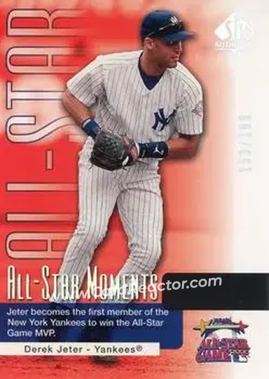 2004 SP Authentic - Gold #172 - Derek Jeter - New York Yankees - Front