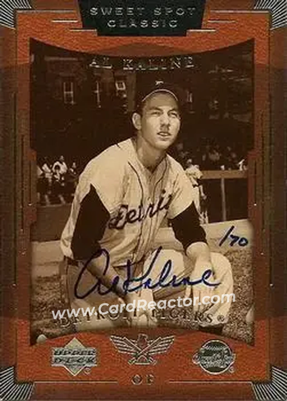 2004 SP Authentic - Autographed Buybacks #1 - Al Kaline - Detroit Tigers - Front