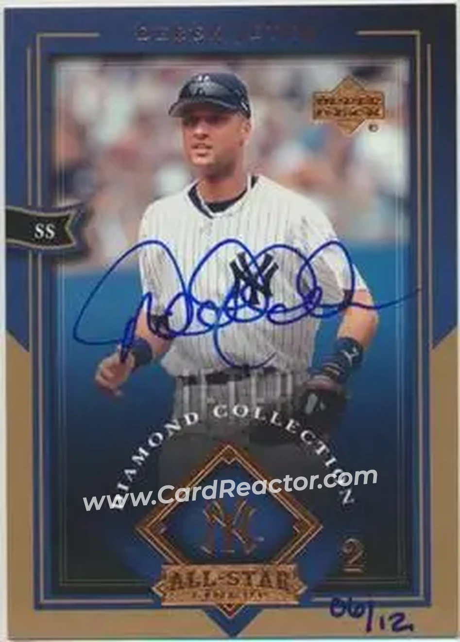 2004 SP Authentic - Autographed Buybacks #58 - Derek Jeter - New York Yankees - Front