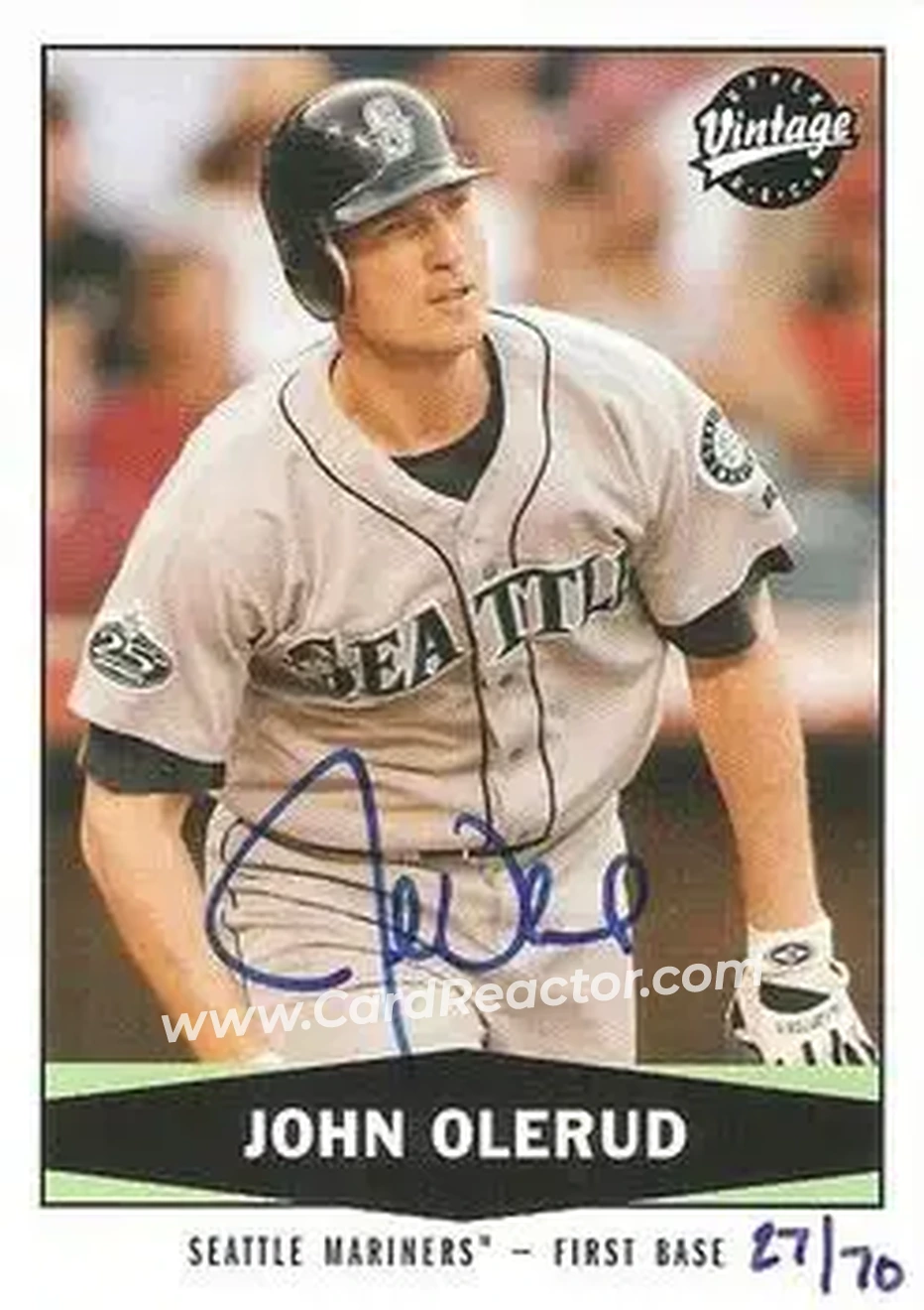 2004 SP Authentic - Autographed Buybacks #233 - John Olerud - Seattle Mariners - Front