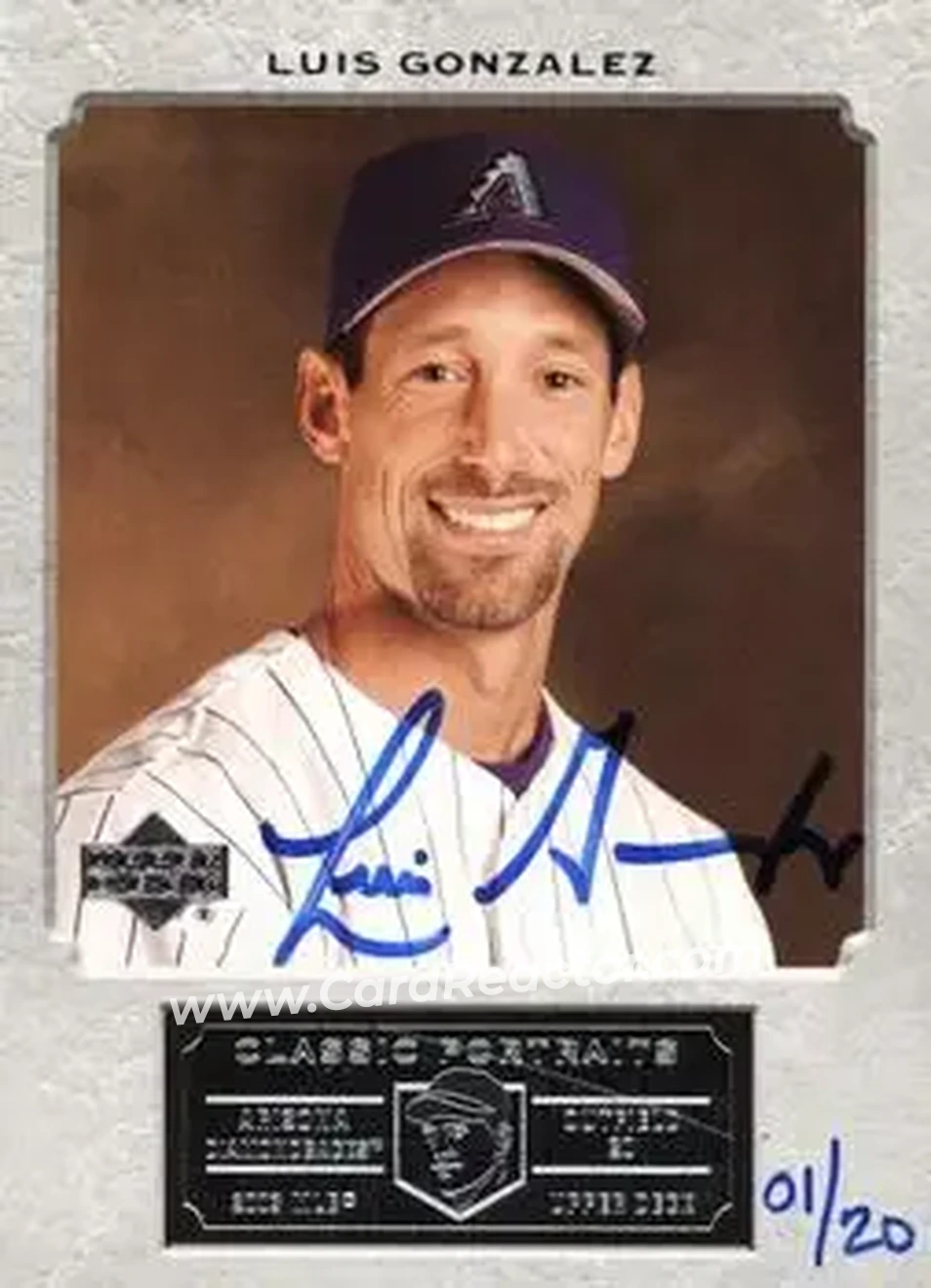 2004 SP Authentic - Autographed Buybacks #36 - Luis Gonzalez - Arizona Diamondbacks - Front