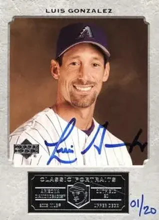 2004 SP Authentic - Autographed Buybacks #36 - Luis Gonzalez - Arizona Diamondbacks