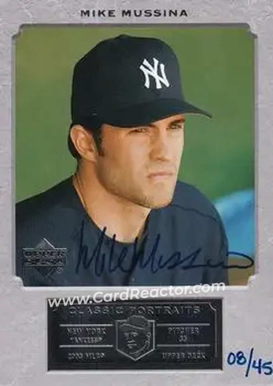 2004 SP Authentic - Autographed Buybacks #57 - Mike Mussina - New York Yankees - Front