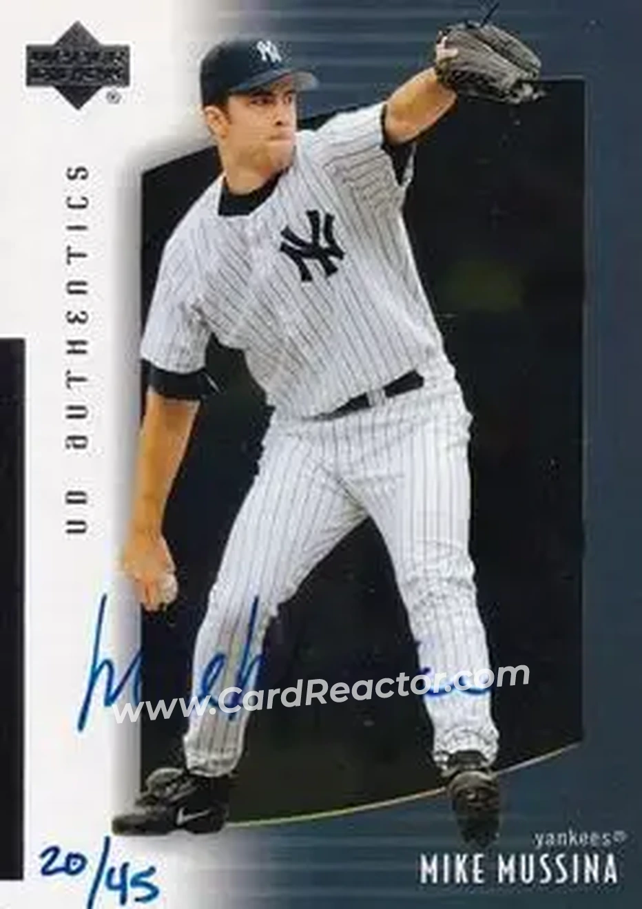 2004 SP Authentic - Autographed Buybacks #78 - Mike Mussina - New York Yankees - Front