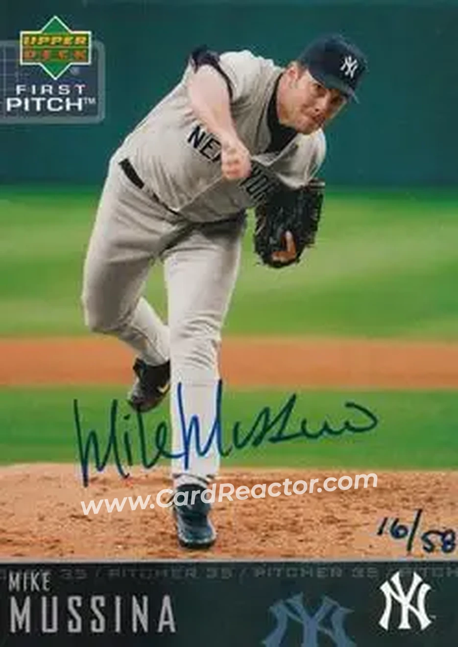 2004 SP Authentic - Autographed Buybacks #133 - Mike Mussina - New York Yankees - Front