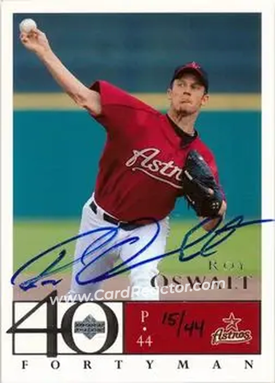 2004 SP Authentic - Autographed Buybacks #357 - Roy Oswalt - Houston Astros - Front