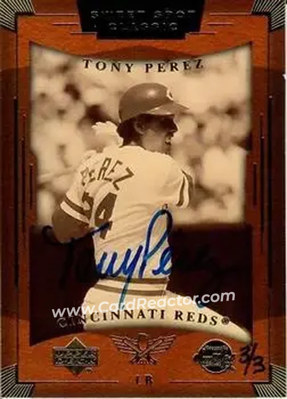 2004 SP Authentic - Autographed Buybacks #83 - Tony Pérez - Cincinnati Reds - Front