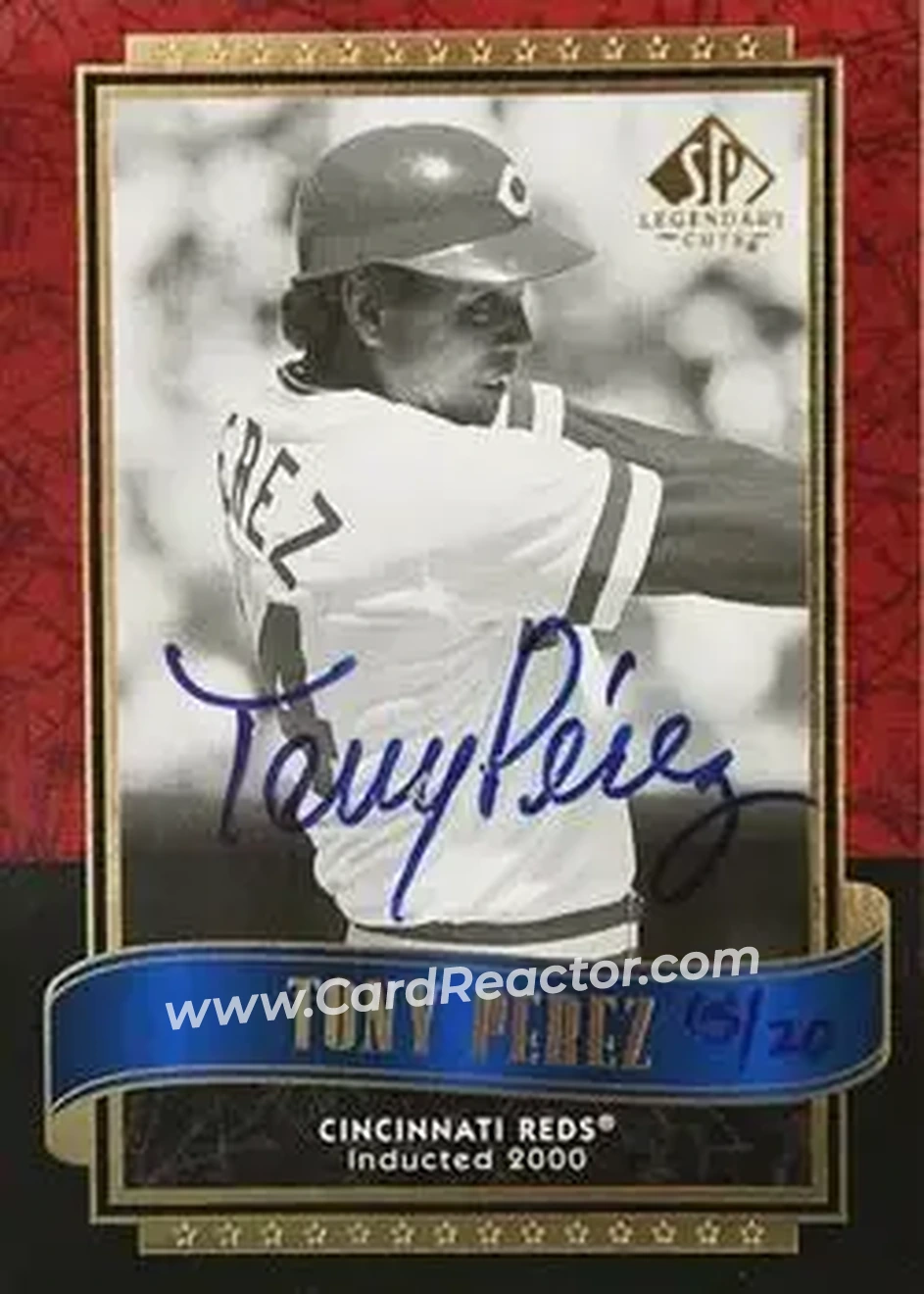 2004 SP Authentic - Autographed Buybacks #121 - Tony Pérez - Cincinnati Reds - Front