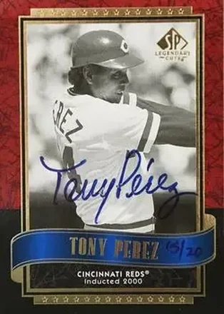 2004 SP Authentic - Autographed Buybacks #121 - Tony Pérez - Cincinnati Reds