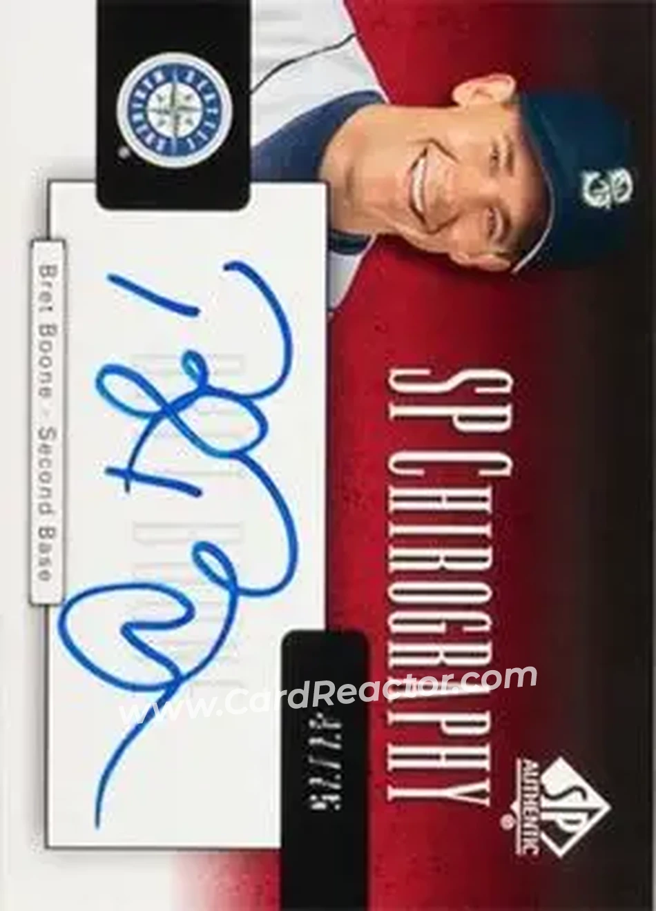2004 SP Authentic - SP Chirography #CA-BB - Bret Boone - Seattle Mariners - Front