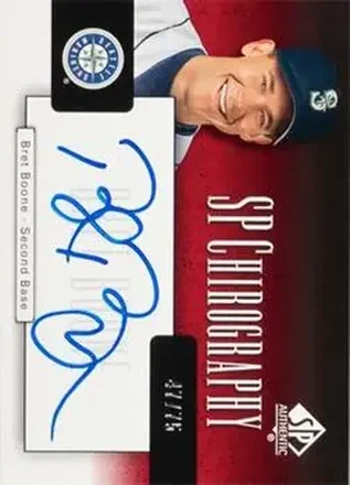 2004 SP Authentic - SP Chirography #CA-BB - Bret Boone - Seattle Mariners