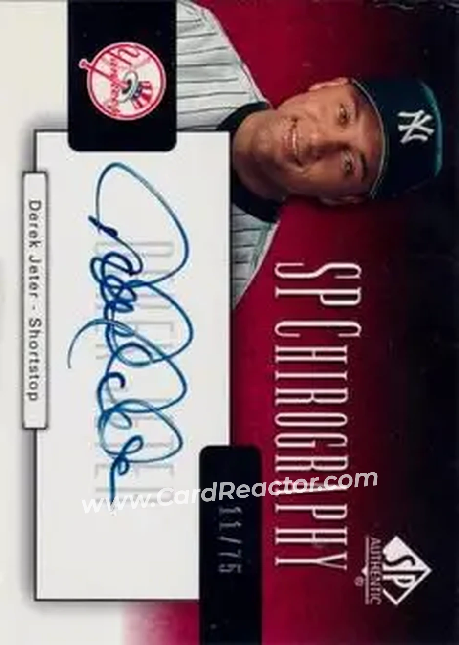 2004 SP Authentic - SP Chirography #CA-DJ - Derek Jeter - New York Yankees - Front