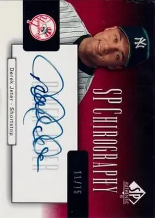 2004 SP Authentic - SP Chirography #CA-DJ - Derek Jeter - New York Yankees