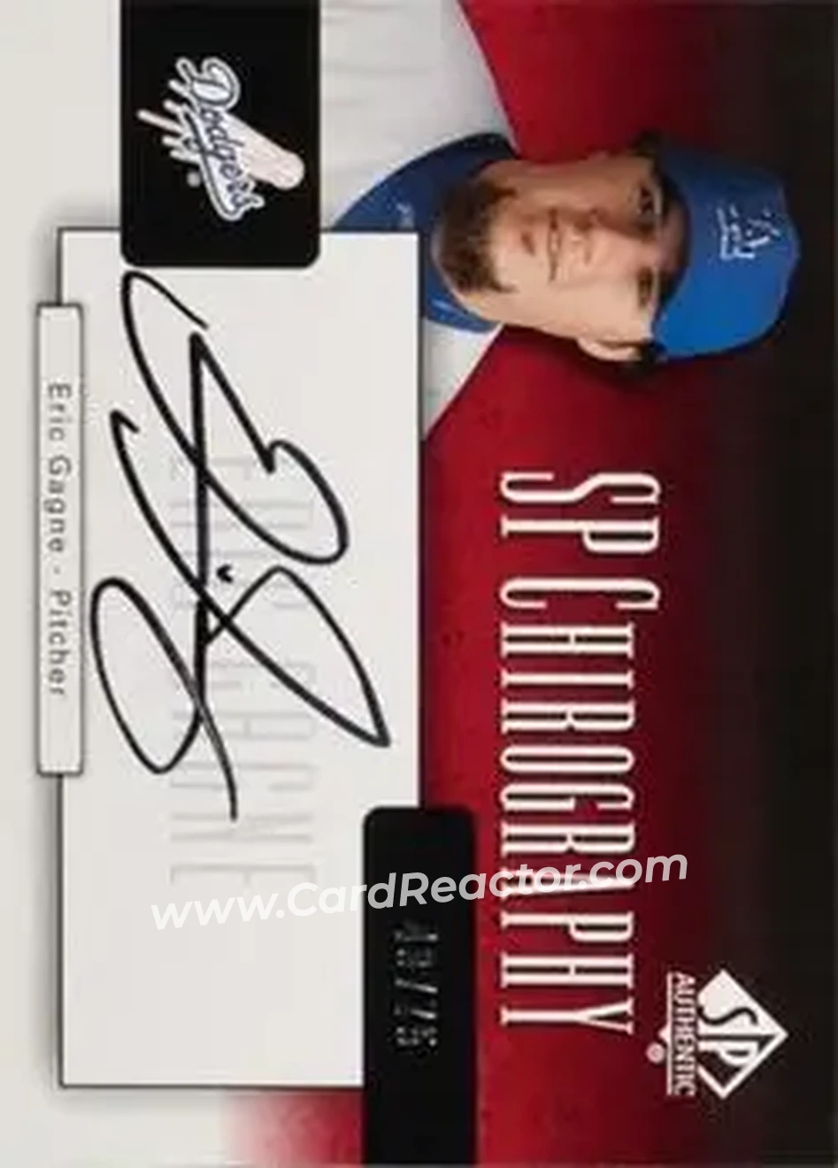 2004 SP Authentic - SP Chirography #CA-EG - Eric Gagne - Los Angeles Dodgers - Front 2004 SP Authentic - SP Chirography #CA-EG - Eric Gagne - Los Angeles Dodgers - Front