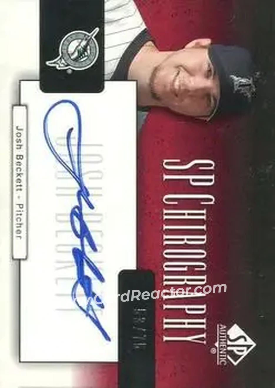 2004 SP Authentic - SP Chirography #CA-JB - Josh Beckett - Florida Marlins - Front