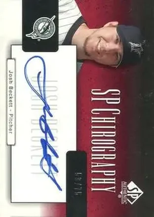 2004 SP Authentic - SP Chirography #CA-JB - Josh Beckett - Florida Marlins