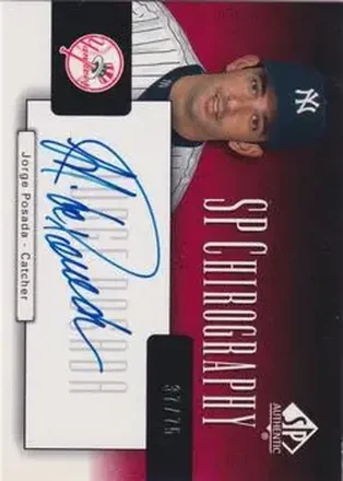 2004 SP Authentic - SP Chirography #CA-JP - Jorge Posada - New York Yankees