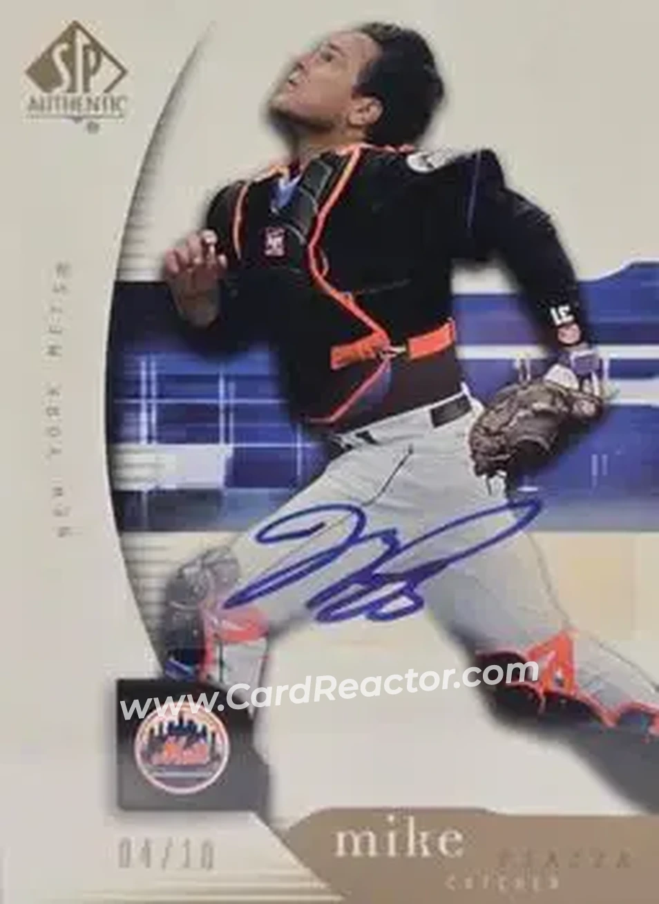 2004 SP Authentic - SP Chirography #CA-PI - Mike Piazza - New York Mets - Front