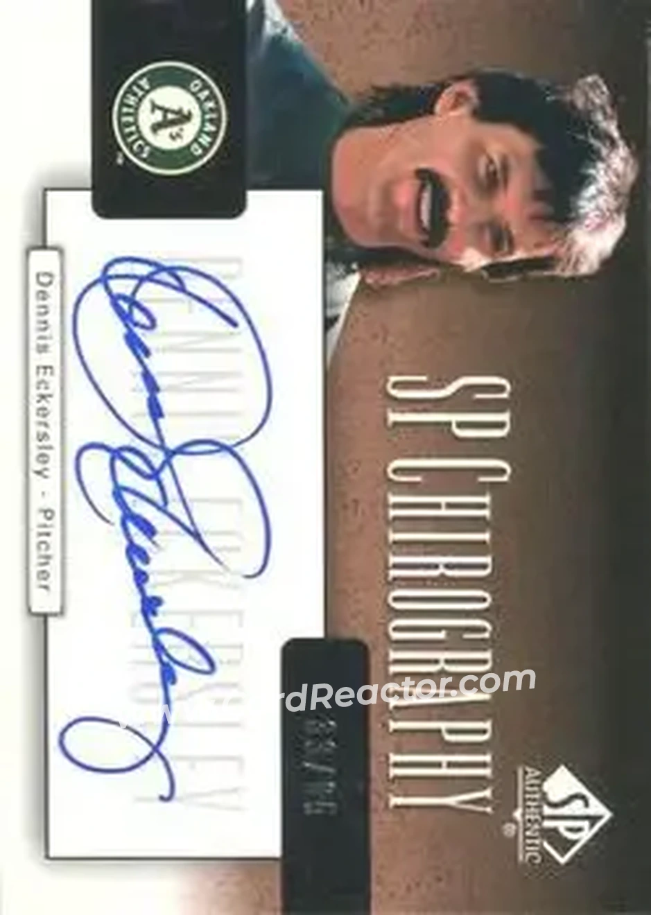2004 SP Authentic - SP Chirography Bronze #CA-DE - Dennis Eckersley - Oakland Athletics - Front