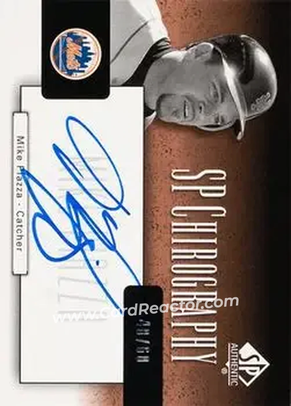 2004 SP Authentic - SP Chirography Duo Tone Bronze #CA-PI - Mike Piazza - New York Mets - Front