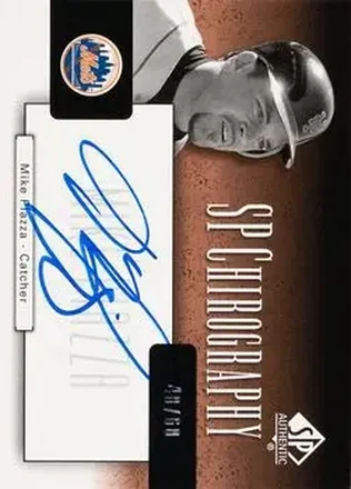 2004 SP Authentic - SP Chirography Duo Tone Bronze #CA-PI - Mike Piazza - New York Mets