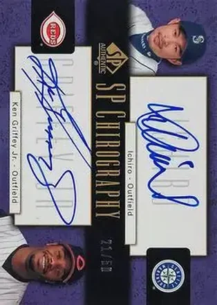 2004 SP Authentic - SP Chirography Dual #DC-SG - Ichiro Suzuki - Ken Griffey Jr.