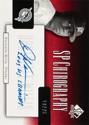 2004 SP Authentic - SP Chirography Duo Tone #CA-DW - Dontrelle Willis - Florida Marlins