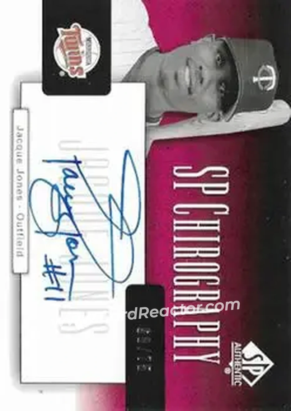 2004 SP Authentic - SP Chirography Duo Tone #CA-JJ - Jacque Jones - Minnesota Twins - Front