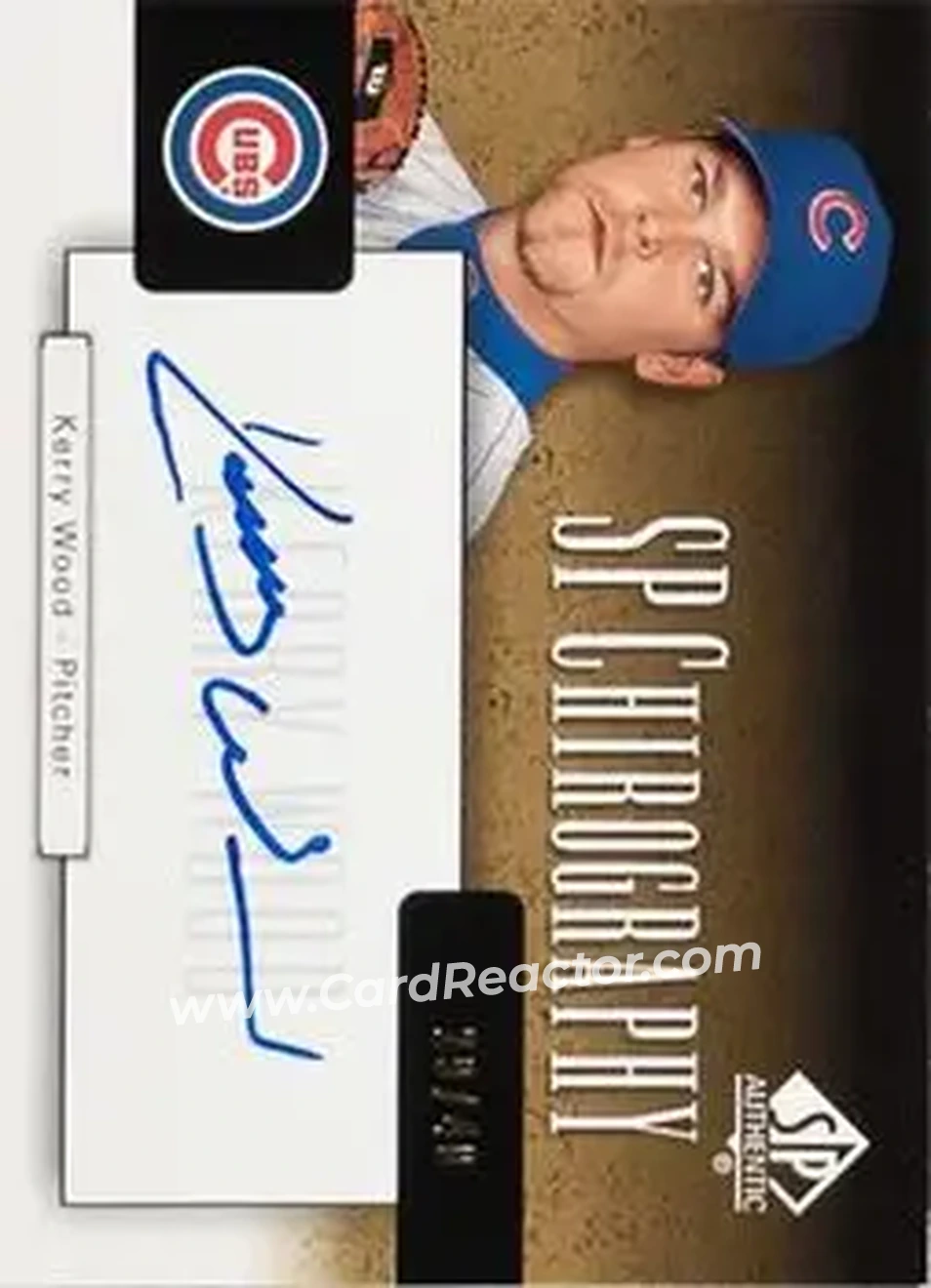 2004 SP Authentic - SP Chirography Gold #CA-KW - Kerry Wood - Chicago Cubs - Front