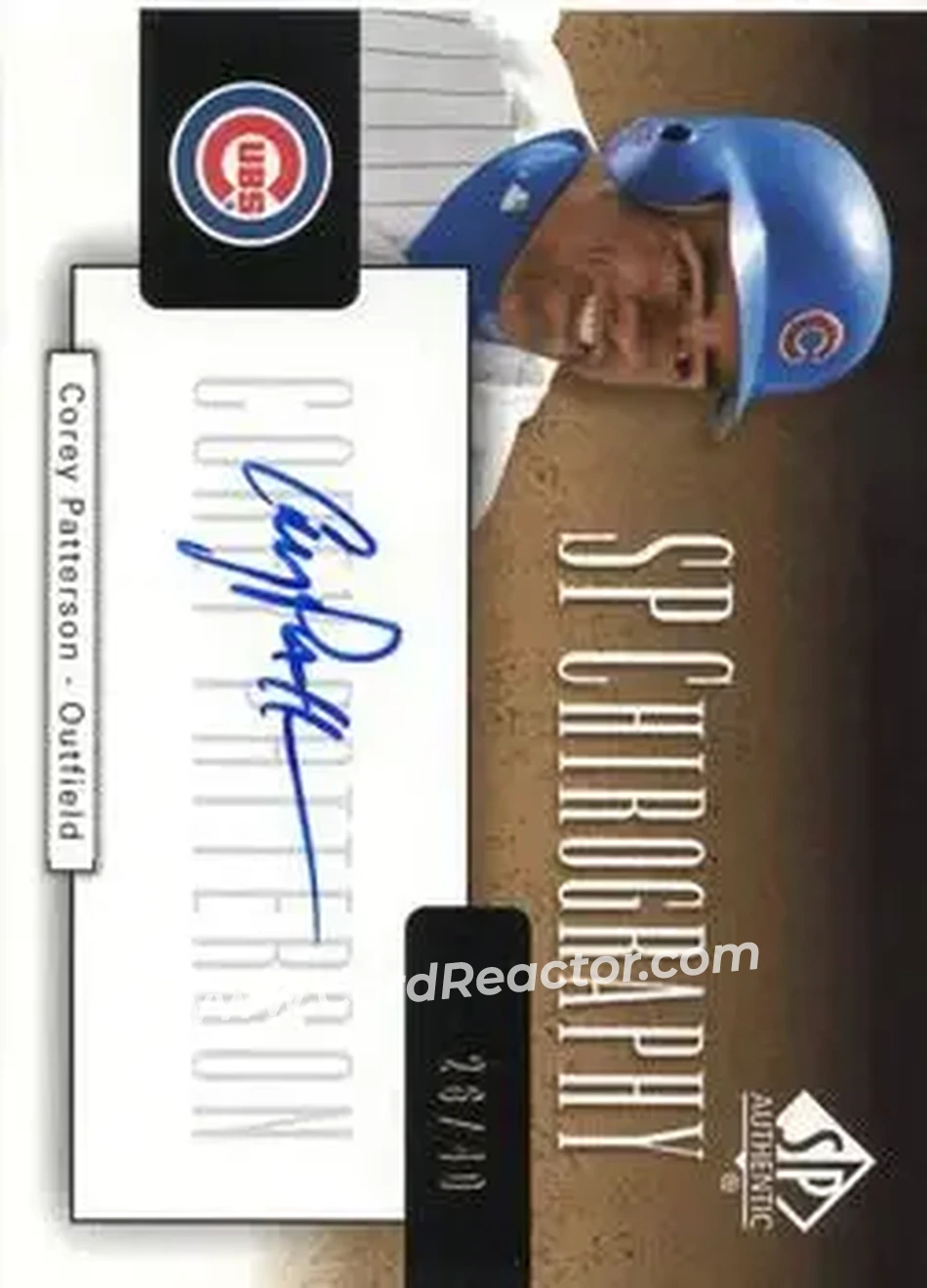 2004 SP Authentic - SP Chirography Gold #CA-PA - Corey Patterson - Chicago Cubs - Front