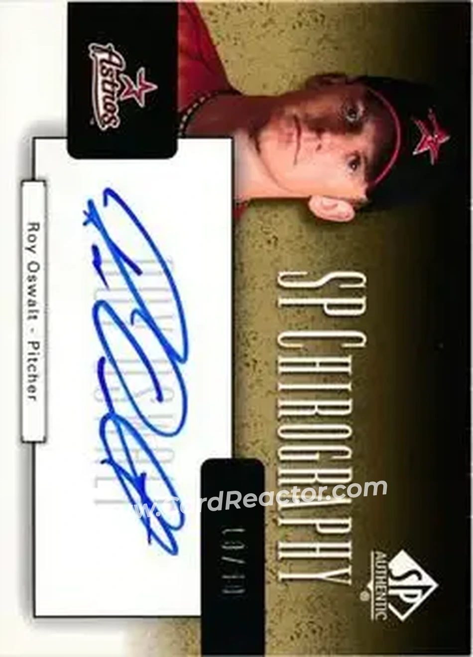 2004 SP Authentic - SP Chirography Gold #CA-RO - Roy Oswalt - Houston Astros - Front