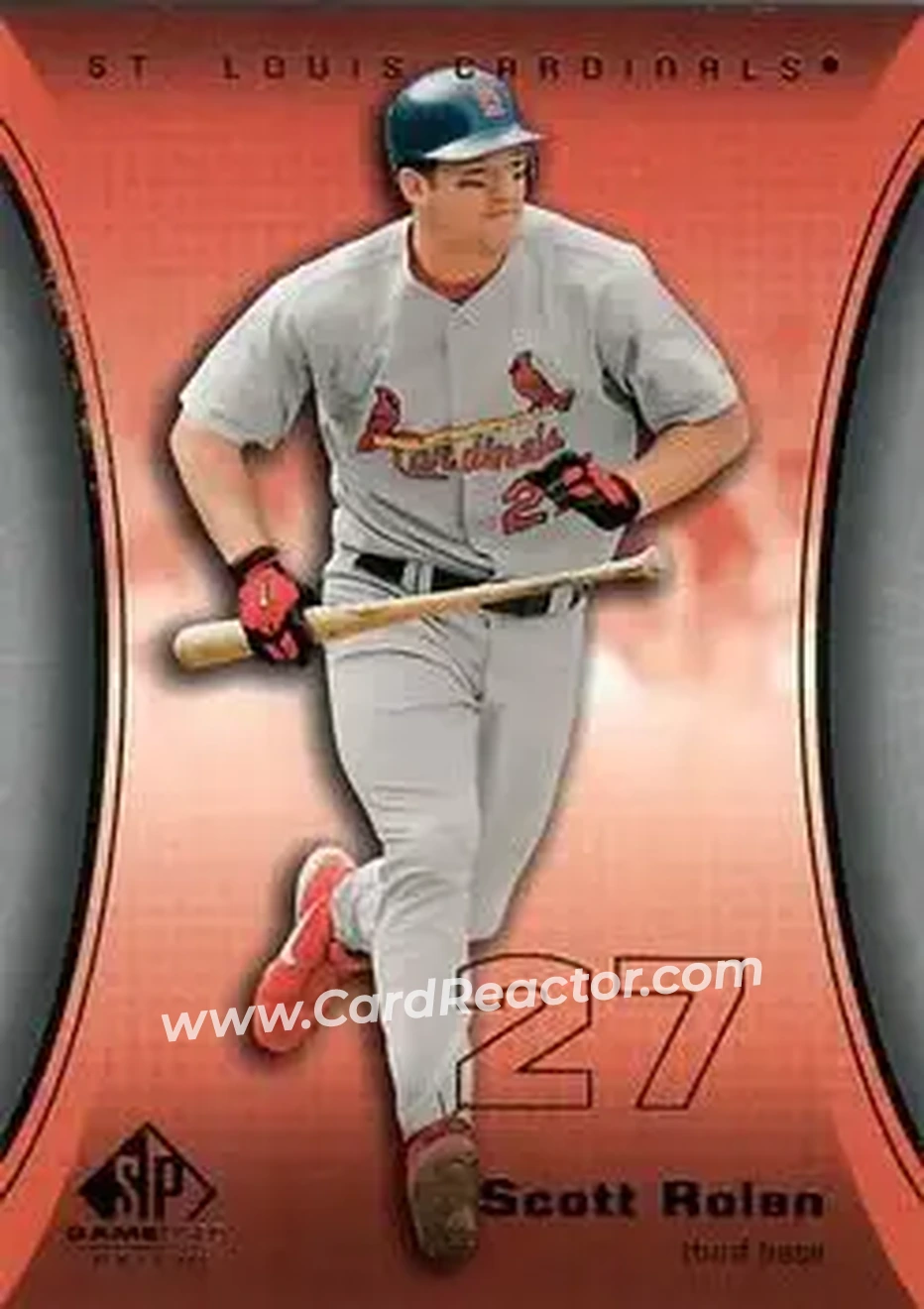 2004 SP Game Used Patch #37 - Scott Rolen - St. Louis Cardinals - Front