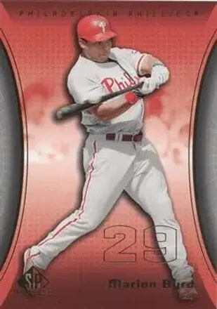 2004 SP Game Used Patch #60 - Marlon Byrd - Philadelphia Phillies